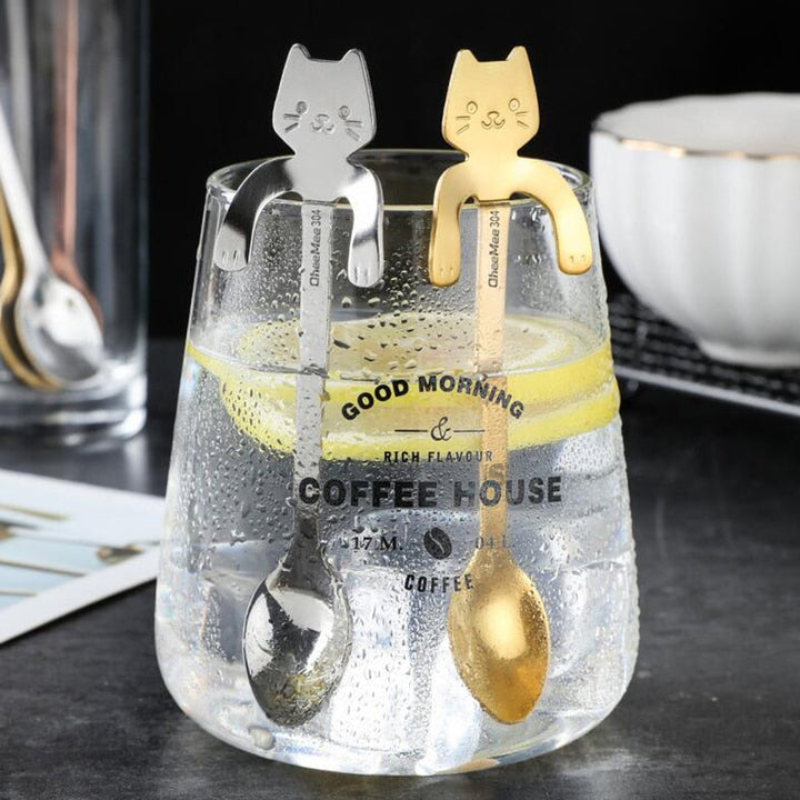 Stainless Steel Coffee Spoon Cat Shape