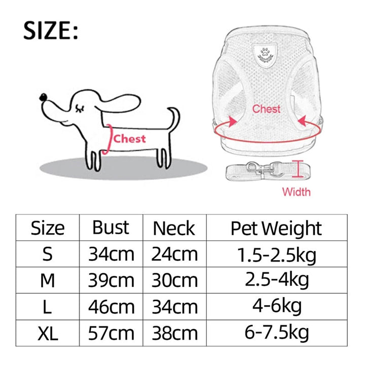 Harness Adjustable Vest - Dog and Cat